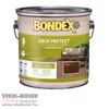 Kép 1/3 - Bondex Deck Protect kültéri oldószeres favédő és ápoló olaj Dióbarna színben 2.5l