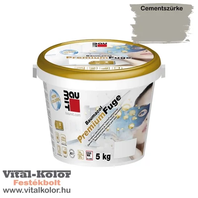 baumit baumacol 5 kg-os kszerelésű cementszürke színű fugázó anyag 