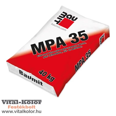 Baumit MPA kültéri gépi alapvakolat 40kg-os zsákban