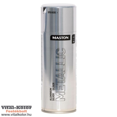 Maston Metál hatású festék spray ezüst 400ml