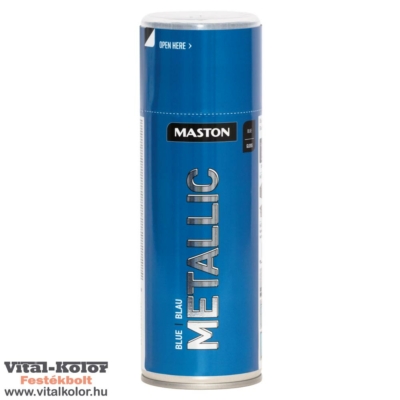 Maston Metál hatású festék spray kék 400ml