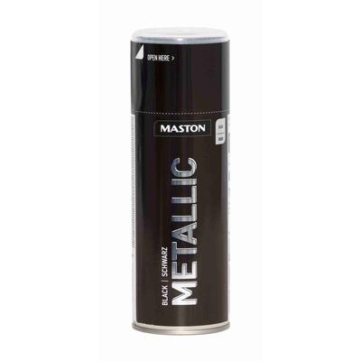 Maston Metál hatású festék spray fekete 400ml