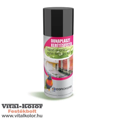 dunaplaszt keritésfesték spray fekete színben 400ml