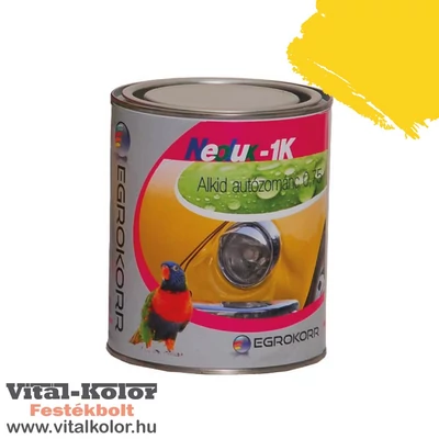 neolux 1k alkid autózománc sárga 400 színben 0,75 literes kiszerelésben