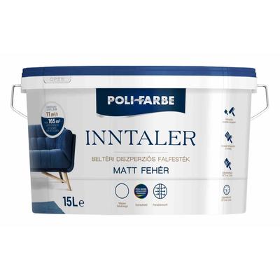 Poli-Farbe inntaler 15 L-es beltéri fehér falfesték