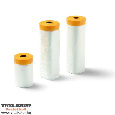 Schuller maszkoló fólia sárga washi papírszalaggal 140cm x 33m