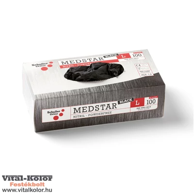 Schuller fekete gumikesztyű L