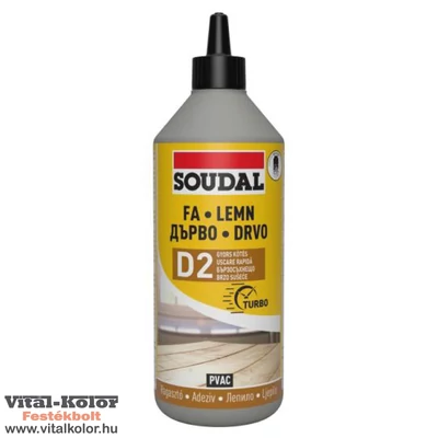 Soudal gyorskötésű  D2 faragasztó 750g
