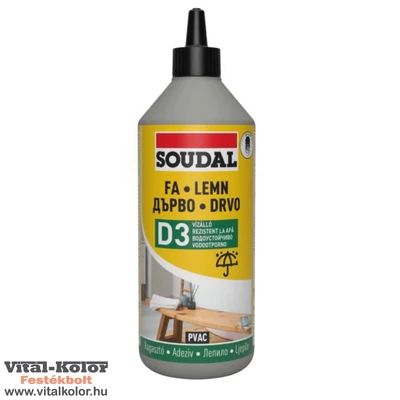 Soudal D3 beltéri faragasztó D3 750g