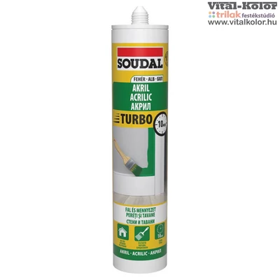 Soudal akril turbo festhető fehér tömítő 280ml