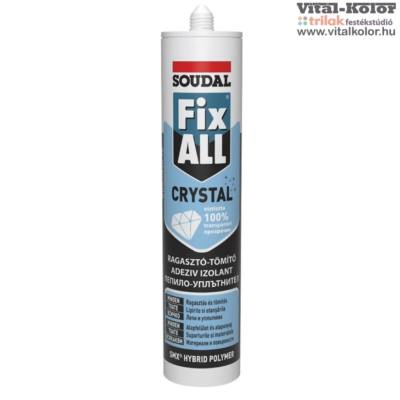 Soudal Fix-All Crystal átlátszó tömítő-ragasztó 290ml