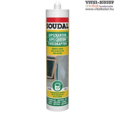 Soudal könnyű akril kitöltőanyag fehér 280ml