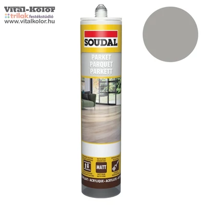 Soudal parketta tömítő világosszürke 290ml