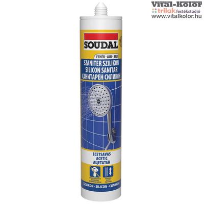 Soudal szaniter szilikon ecetsavas fehér 280ml