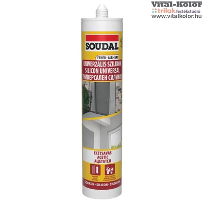 Soudal univerzális szilikon ecetsavas fehér 280ml