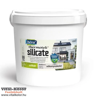 Héra szilikát vékonyvakolat kapart 1,5mm fehér 25kg