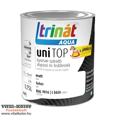 Trinát Aqua UniTop matt zománcfesték antracit 0.75L