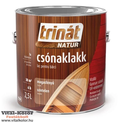 Trinát csónaklakk magasfényű 2.5L