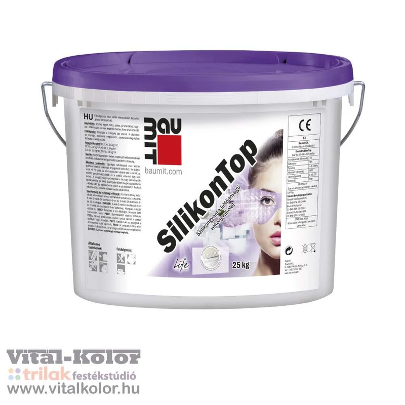 Baumit SilikonTop vékonyvakolat színminta 1,5kg