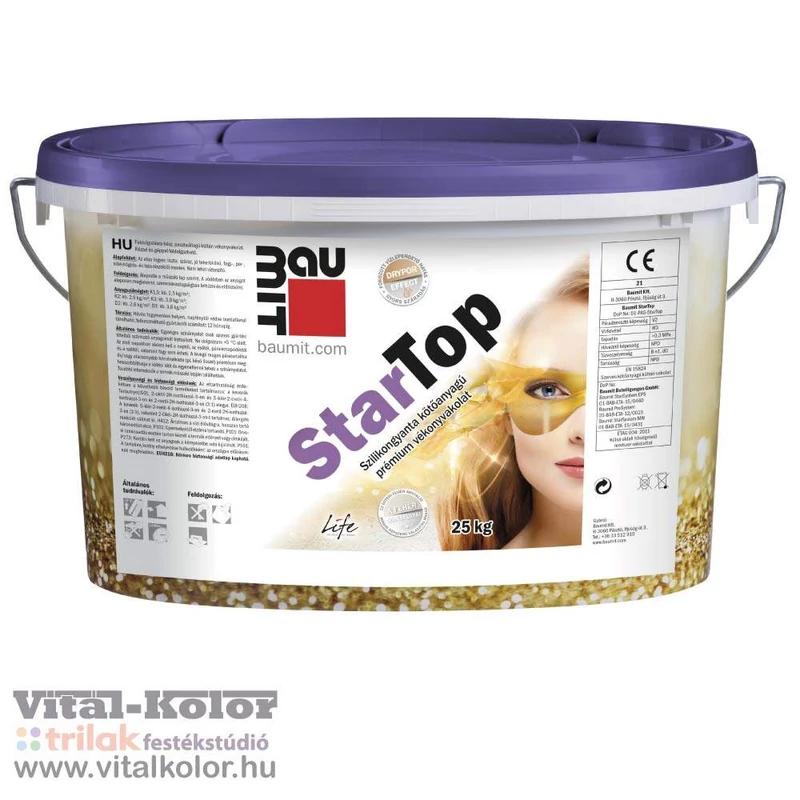 baumit startop prémium szilikonos vékonyvakolat 1. színcsoport 25kg