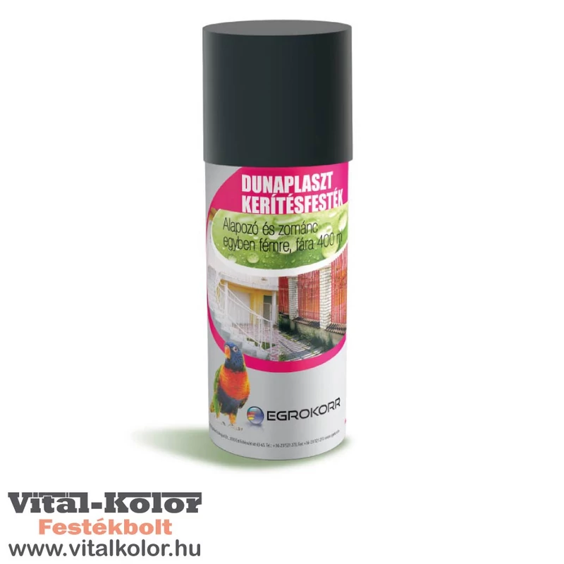 dunaplaszt kerítésfesték spray antracit ral 7016 színben 400ml