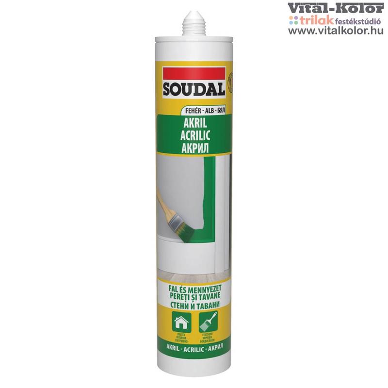 Soudal akril festhető fehér tömítő 280ml