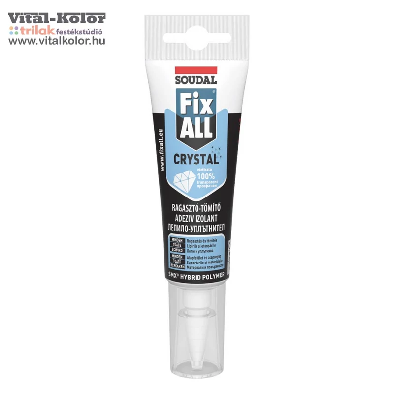 Soudal Fix-All Crystal átlátszó tömítő-ragasztó 125ml