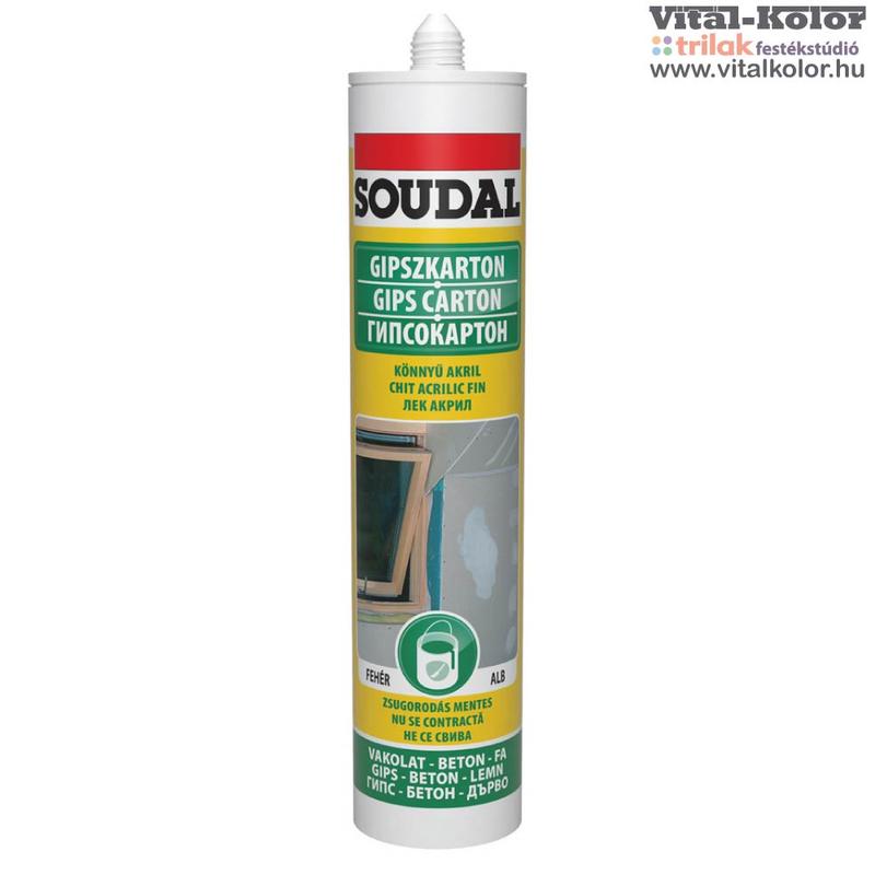 Soudal könnyű akril kitöltőanyag fehér 280ml