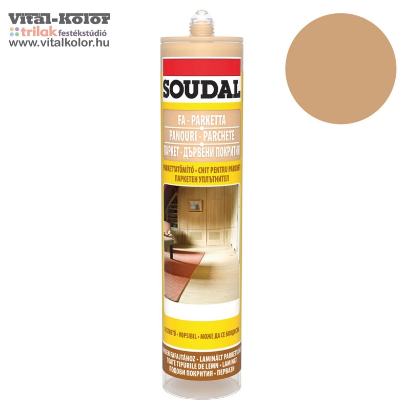 Soudal parketta tömítő nyír 280ml