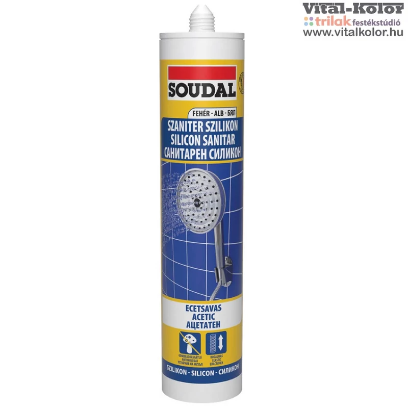 Soudal szaniter szilikon ecetsavas fehér 280ml
