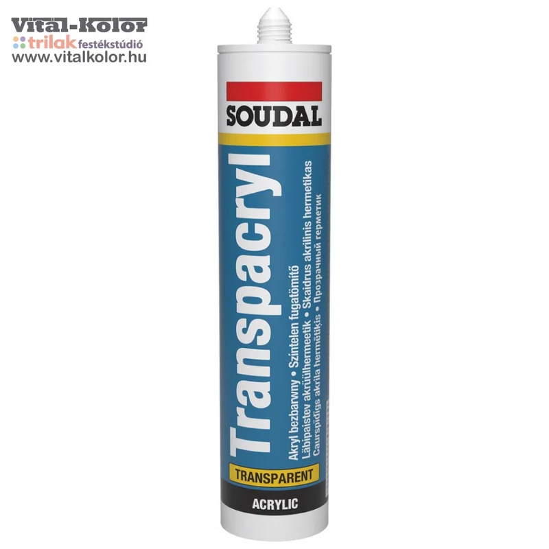 Soudal Transpacryl akril festhető tömítőanyag színtelen 300ml