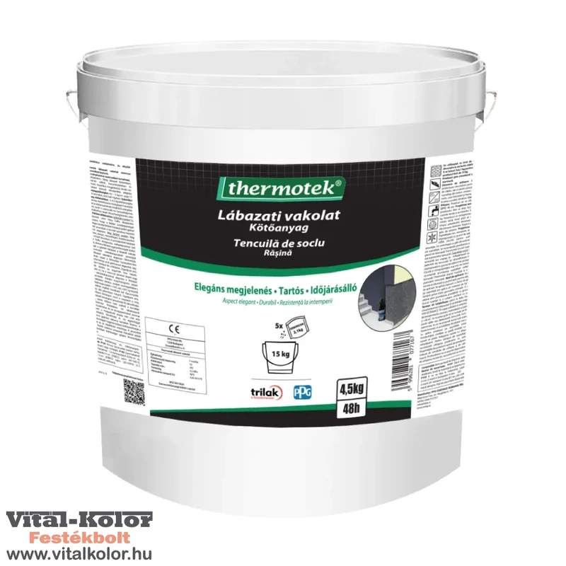 Thermotek lábazati márványszemcsés vakolat 15kg-os kiszerelésben
