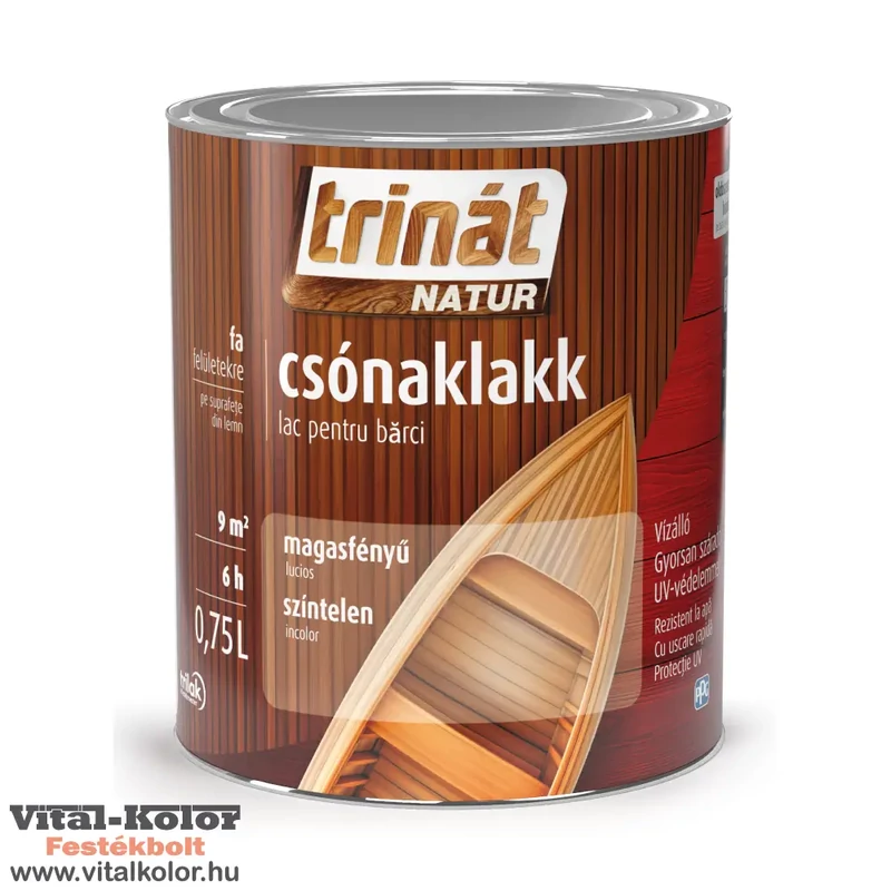 Trinát csónaklakk magasfényű 0.75L