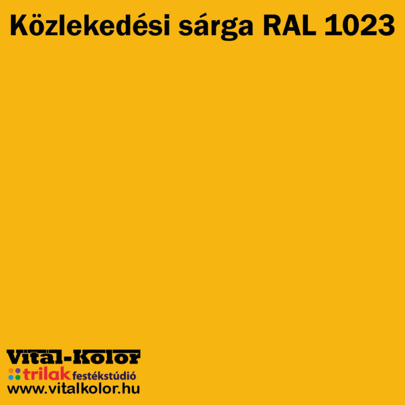 Trinát Aqua uniTOP RAL 1023 közlekedési sárga szín